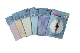 48 Bulk Girls Lace Pantyhose Assorted Size S