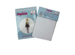 48 Bulk Girls Lace Pantyhose White Size S