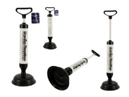 12 Bulk Black Heavy Duty Plunger - 18.5-inch Long