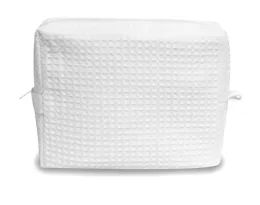 100 Bulk Waffle Weave Cotton Spa Bag In White
