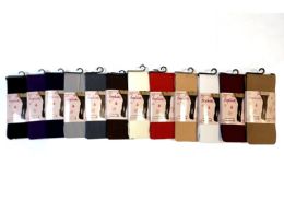 120 Bulk Ladies' Opaque Tights queen Size- Beige