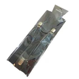 24 Bulk Adjustable Suspenders [end Clip/Y-Type] Black Only