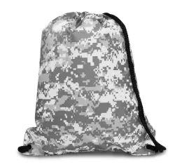 60 Bulk Drawstring Backpack In Digital Camo