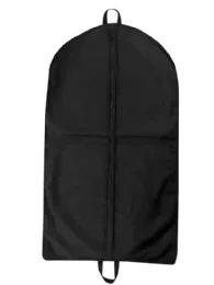 24 Bulk Heavyweight 600d Nylon Gusseted Garment Bag In Black