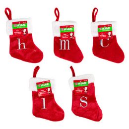 72 Bulk Mini Monogram Stockingpp $2.99