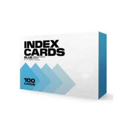40 Bulk 100 Ct. 4 X 6, Index Cards Unruled , Blue