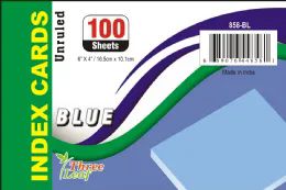 40 Bulk 100 Ct. 4 X 6, Index Cards Unruled, Blue