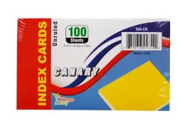 40 Bulk 100 Ct. 3 X 5, Index Cards Unruled, Canary