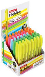 8 Bulk 48 Ct. Fluorescent Highlighters With Five Assorted Color (48 Ct. With Display Box)