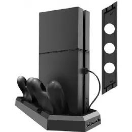 6 Bulk Cooling Fan Vertical Stand For Ps4 Slim Pro Regular Playstation