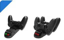 6 Bulk Controller Usb Charging Station Dock For 2 Dualshock 4 Playstation 4 Charging Station For Sony Playstation4 / Ps4 / Ps4 Slim / Ps4 Pro Controller