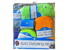 2 Bulk 9 Piece Microfiber Car Cleaning Kit