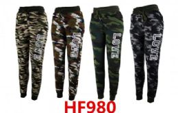 48 Bulk Fur Lined Jogger Pants Size Size Assorted