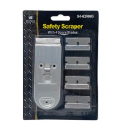 72 Bulk Safety Scraper With 4 Piece Shape Blade