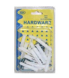 144 Bulk 58 Piece 8mm Screws With Anchors