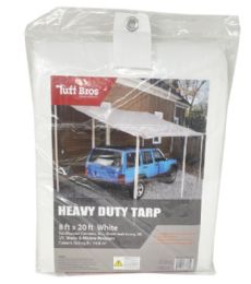 8 Bulk White Heavy Duty Pe Tarp 8x20