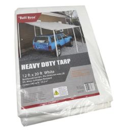 5 Bulk White Heavy Duty Pe Tarp 12x20