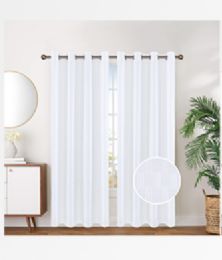 12 Bulk Wholesale Curtain Panel Grommet Color White - Wholesale Sock Deals