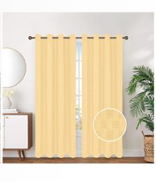 12 Bulk Curtain Panel Grommet Color Yellow