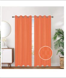 12 Bulk Curtain Panel Grommet Color Orange