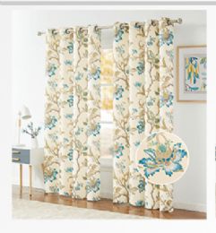 12 Bulk 12 Curtain Panel Grommet Color Blue