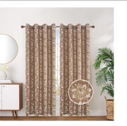 12 Bulk Curtain Panel Grommet Color Brown