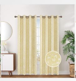 12 Bulk Curtain Panel Grommet Color Yellow