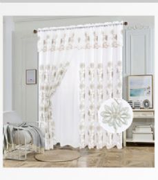 12 Bulk Curtain Panel Rodpocket Color Gray