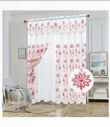 12 Bulk Curtain Panel Rodpocket Color Burgundy