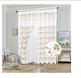 12 Bulk Curtain Panel Rodpocket Color Yellow