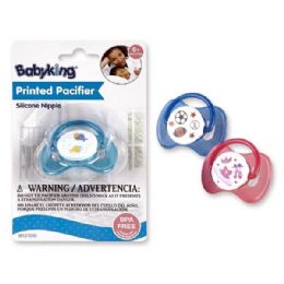 48 Bulk Printed Pacifier 2 Asstd