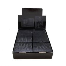 12 Bulk Metallic Black Playing Cards