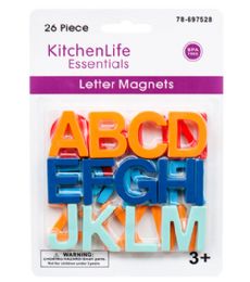 24 Bulk Magnetic Alphabet Assorted Color