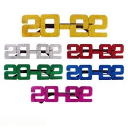 24 Bulk 2022 New Year Glitter Glasses