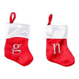 60 Bulk Stocking Mini Monogram 8in Pp $1.49