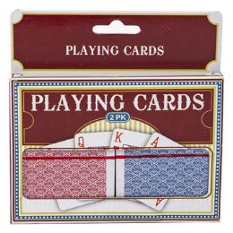 36 Bulk Playing Cards 2pk Poker Coated 2.5x3.5in Peggable Printed Box Each Deck Shrink Wrapped