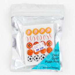 60 Bulk Push Pins Decorative Ppc $1.99