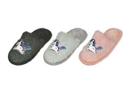 48 Bulk Children's Unicorn Slippers