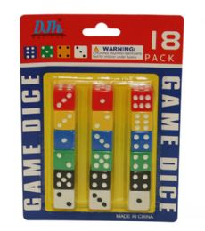 72 Bulk 18 Piece Dice Set