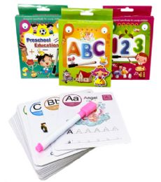 72 Bulk Pre School Flash Card 3 Designs
