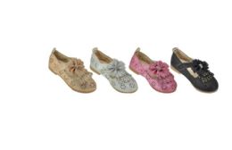 18 Bulk Toddlers Shoes Color Gold