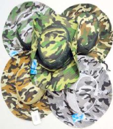 24 Bulk Wholesale Camo Boonie/ Fishing Hat