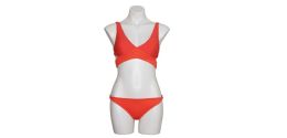 12 Bulk Junior Ladies Two-Piece Swimsuits Coral SmalL-xl