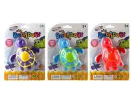 72 Bulk Bathtub Toy Turtle On Card