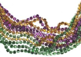 144 Bulk Dice Bead Mardi Gras Necklace, 48" Length