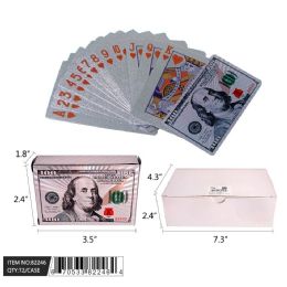 80 Bulk 2.5" Silver Color Playing Card