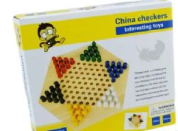 12 Bulk Wooden Hexagonal Checkers