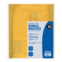 24 Bulk 8.5" X 11.25" (#2) SelF-Seal Bubble Mailers (3/pack)