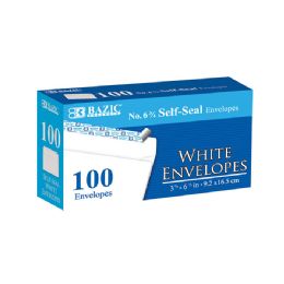 24 Bulk #6 3/4 SelF-Seal White Envelopes (100/pack)