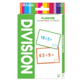 72 Bulk Division Flash Cards (36/pack)